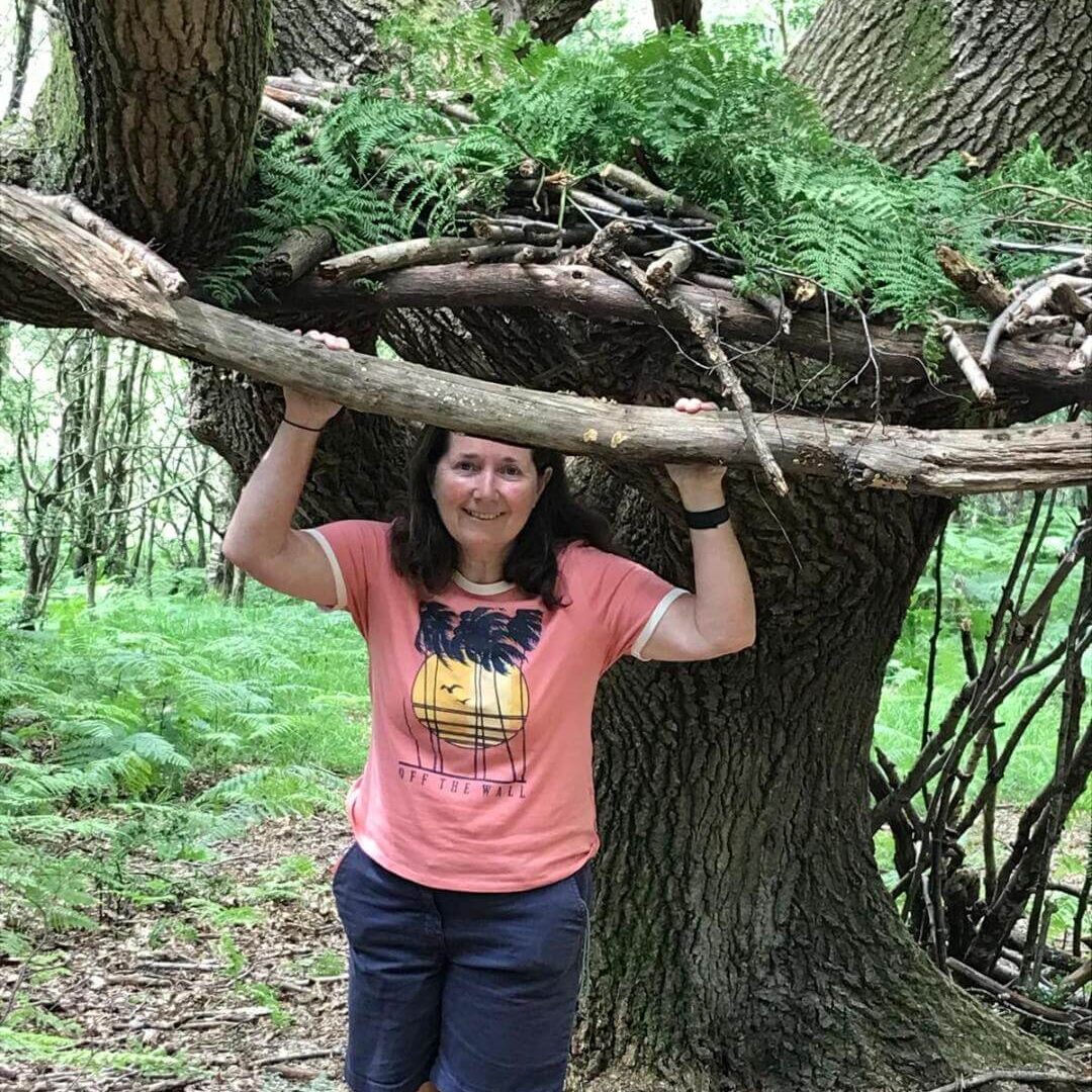 Maz in woods